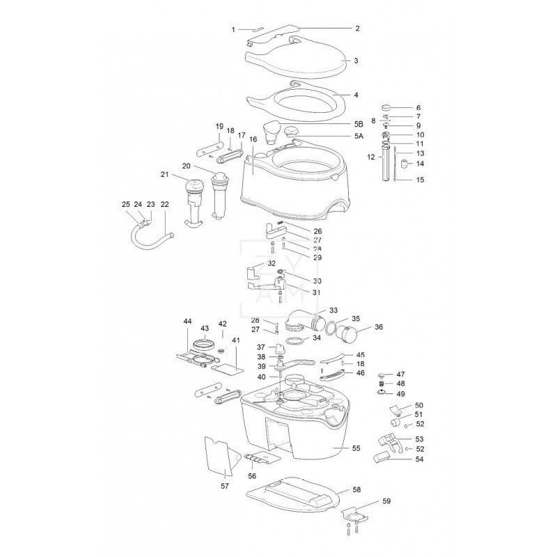 WC PORTATIL PORTA POTTI 565E EXCELLANCE