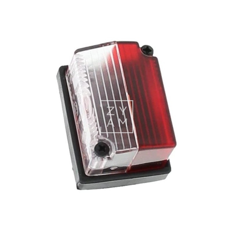 PILOTO LATERAL BLANCO/ROJO 64X67X42