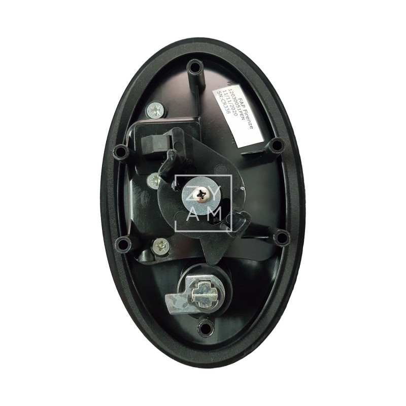 CERRADURA OVAL FAP NEGRA GRANDE