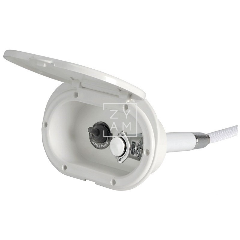 Ducha Toma Externa Boitier con Caja e Interruptor 12V para Camper