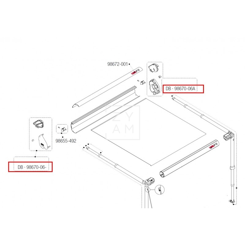 TAPA + CONT. F35 DEEP BLACK