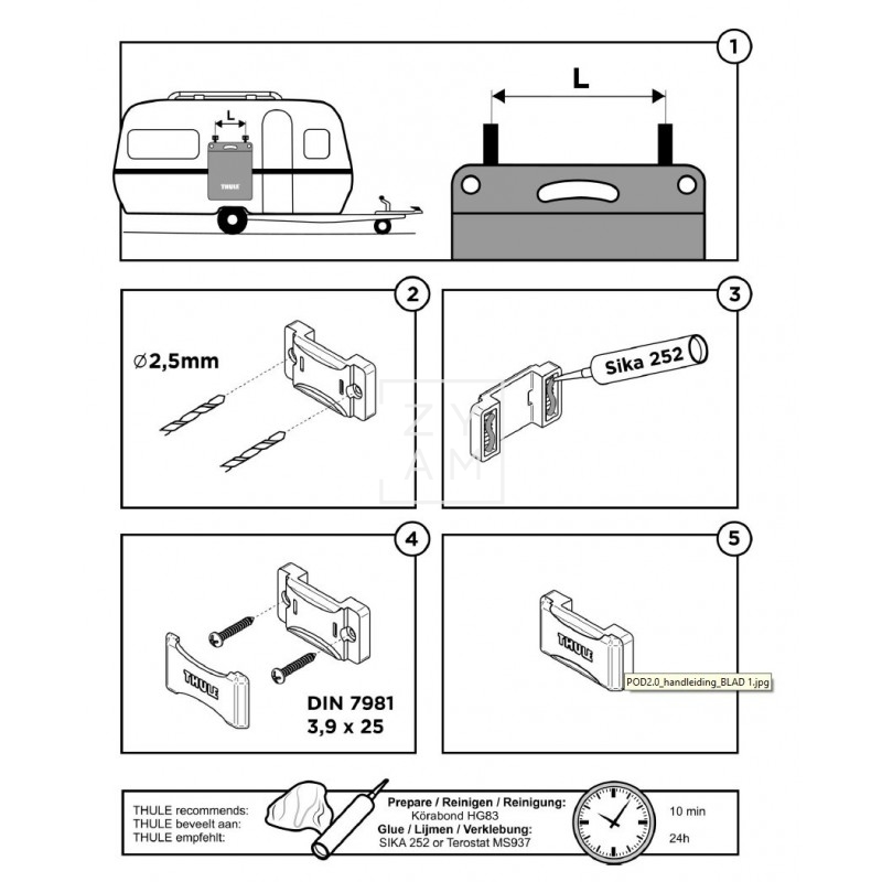 THULE SET FIJACION POD 2.0