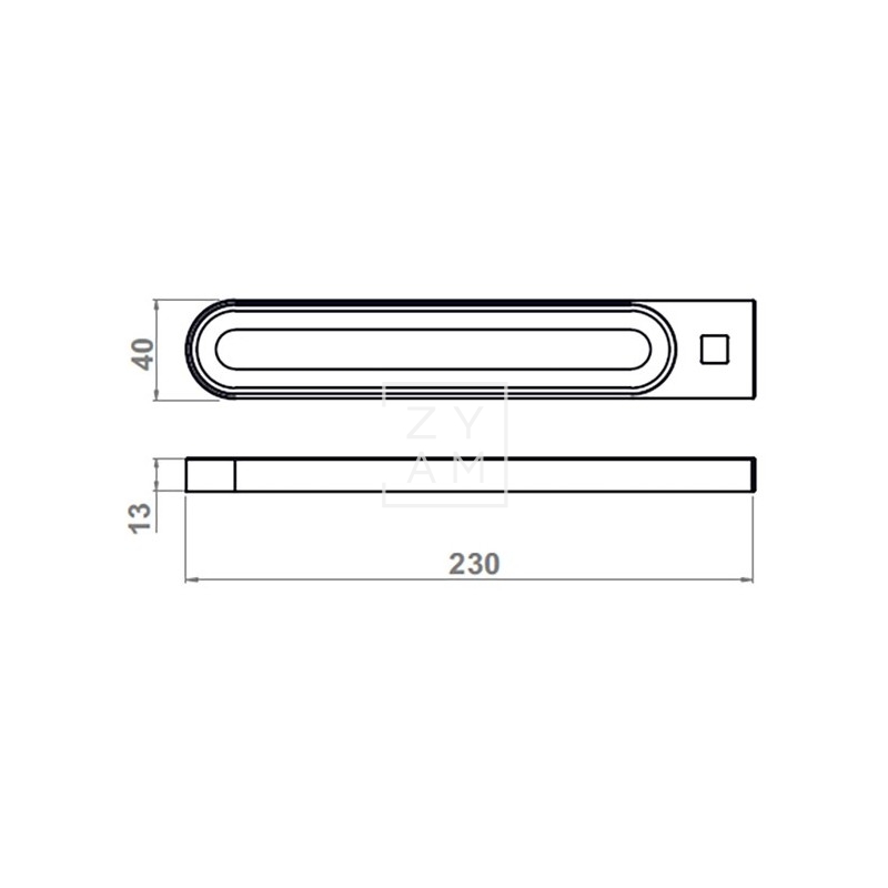 LAMPARA LED GABI C/USB NEGRO