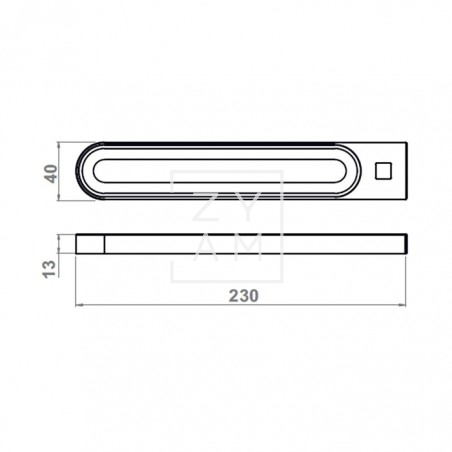 LAMPARA LED GABI C/USB NEGRO