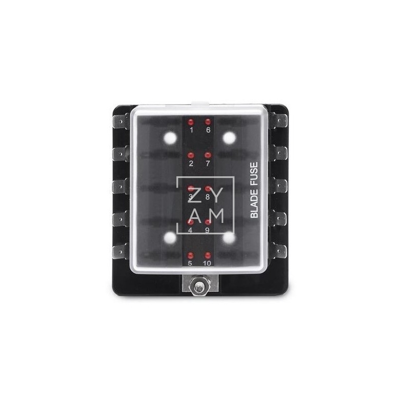 PORTAFUSIBLE CAJA LED 10 UNIDADES