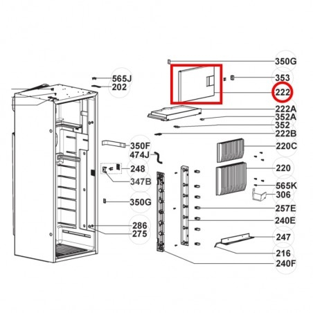 PUERTA CONGELADOR RML 9