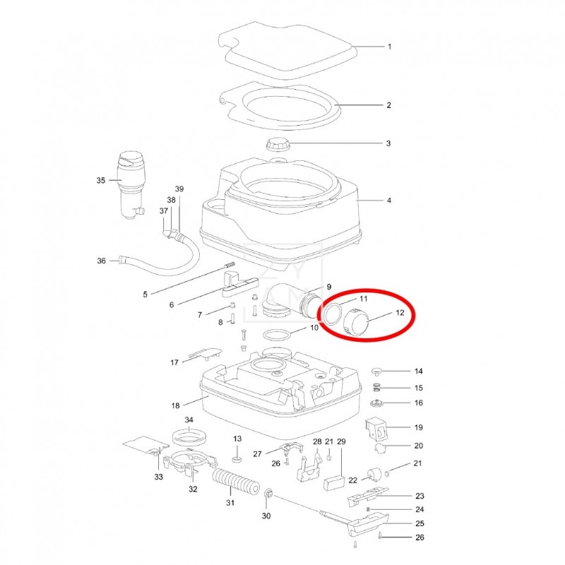 Tapón Depósito Porta Potti