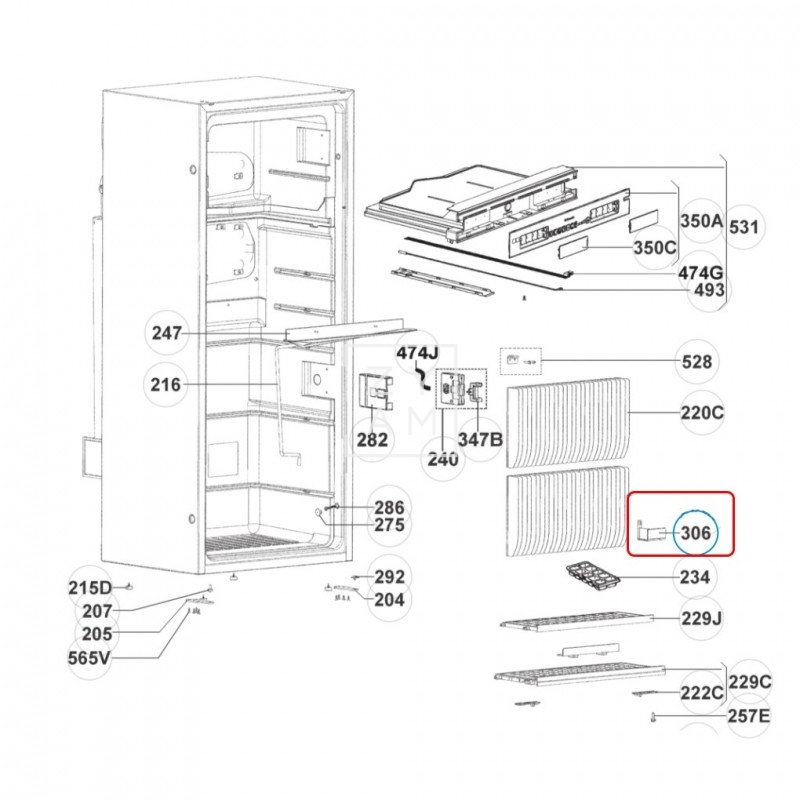 SOPORTE SONDA TEMPERATURA RM 7XXX/8XXX