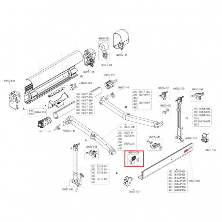 KIT SOPOR. PATA A TAPA FRONTAL F 45 ti 98655-036