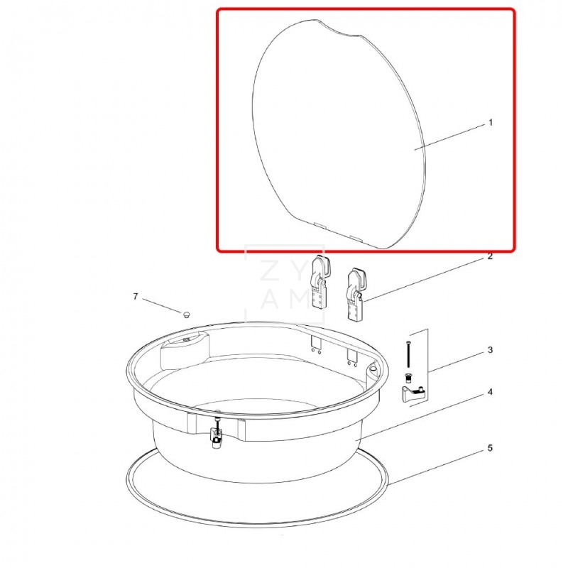 TAPA CRISTAL SENO THETFORD SBL30XX