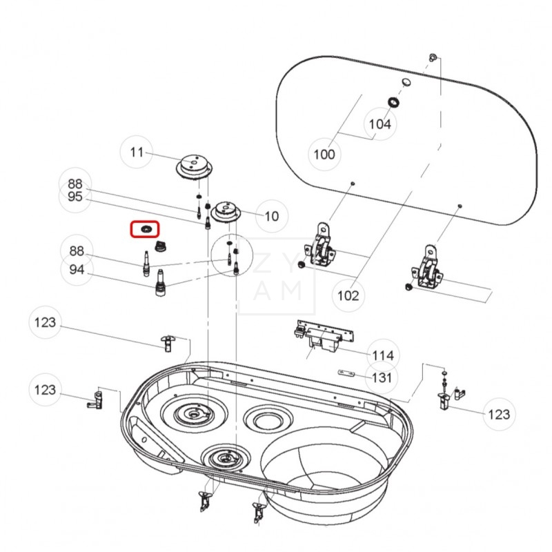 ANILLO BLOQUEO TERMOPAR DOMETIC UND.