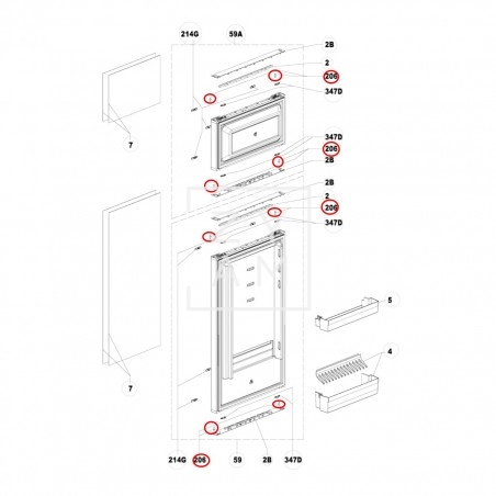 PERNO HINGE PIN DOMETIC RMD/L 10