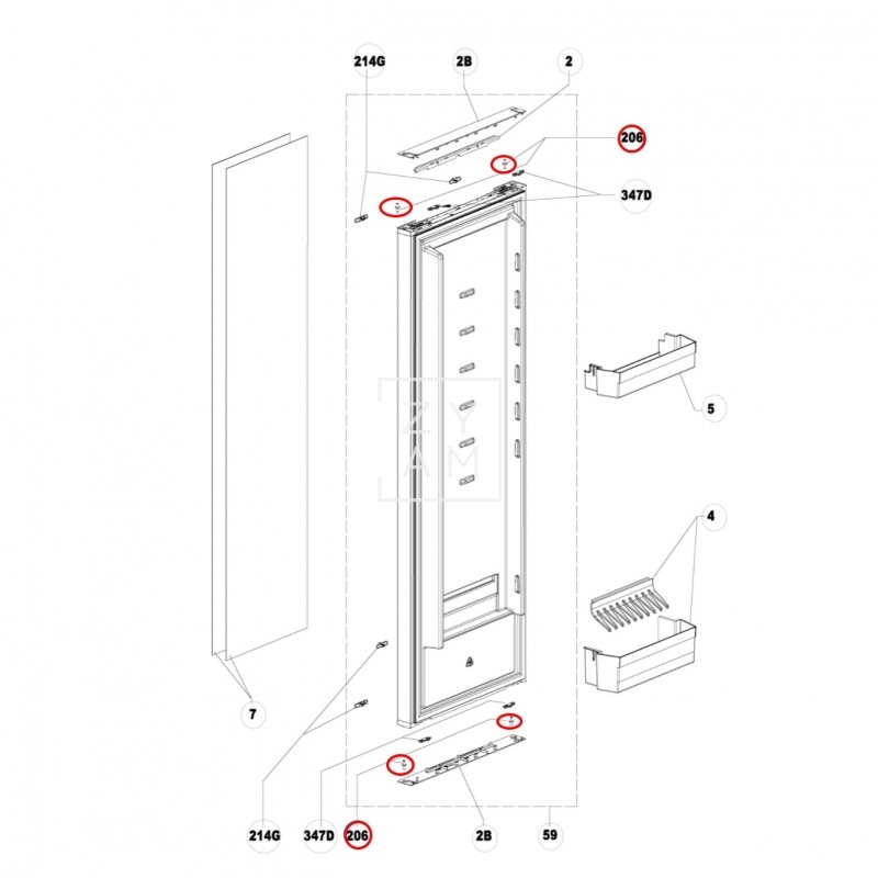 PERNO HINGE PIN DOMETIC RMD/L 10