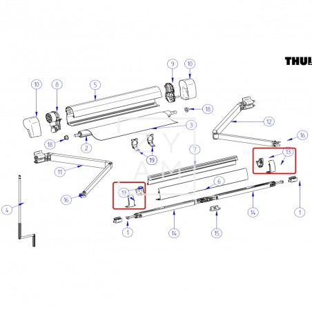 TAPA FRONTAL DER+IZQ OMNISTOR 5102 GRIS