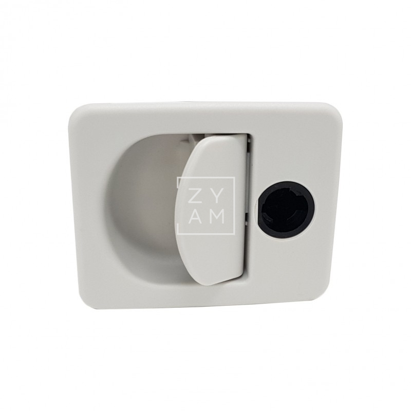 CERRADURA PORTON KUBUS BLANCA