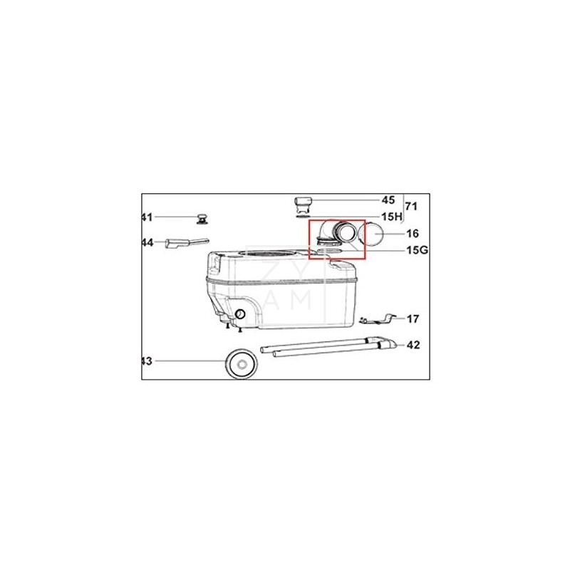 CODO DEPOSITO RESIDUOS DOMETIC CTS