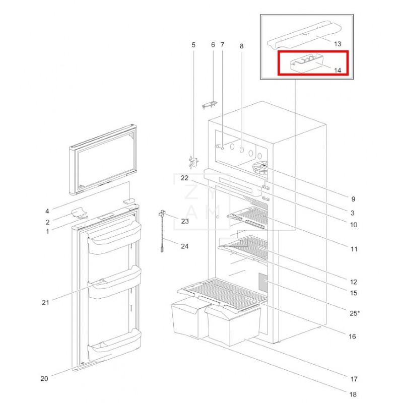 SEGURO CLIP ESTANTE THETFORD 3000 692515
