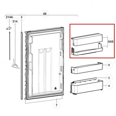 ESTANTE PUERTA SUPERIOR RM 8505