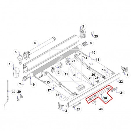 PATA DOMETIC PW1000 IZQ+DER