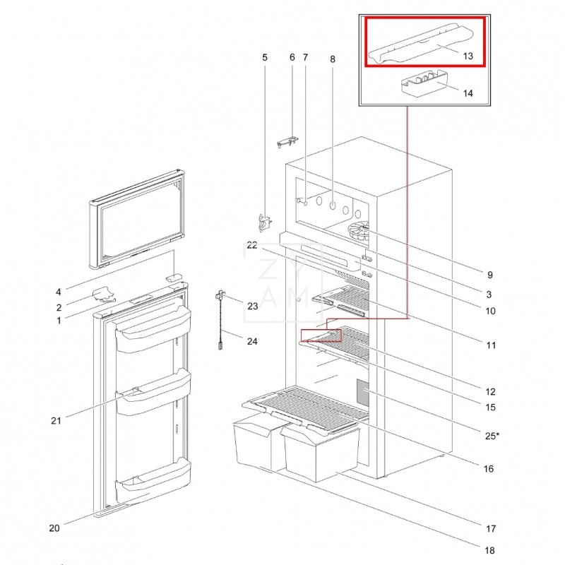 CLIP ESTANTE THETFORD SMALL 3000