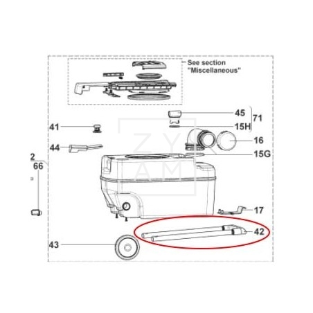 ASA TELESCOPICA CASSETTE CT/S 3000/4000