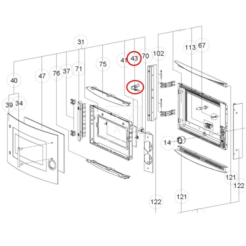 MUELLE CIERRE HORNO DOMETIC