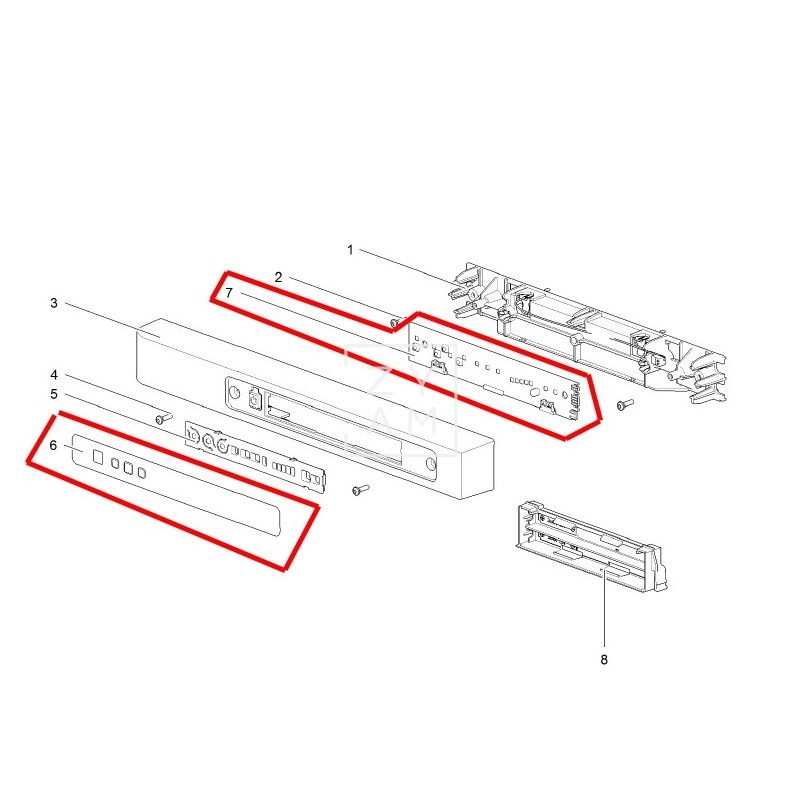Display LED PCB para neveras Thetford