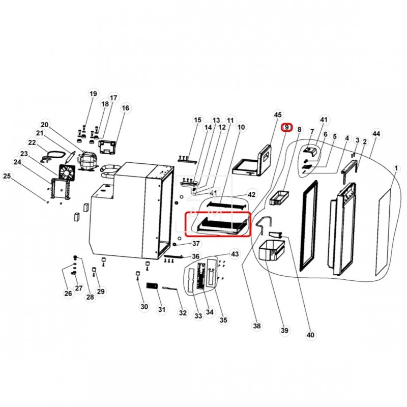 PARRILLA INFERIOR DOMETIC CRE/X 80