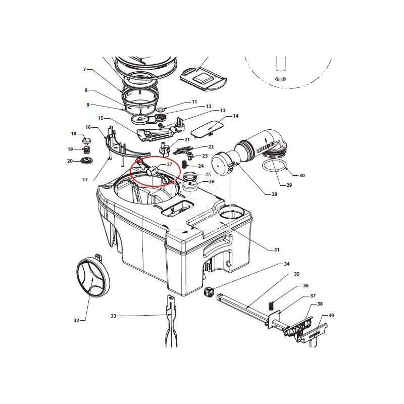 FLOTADOR DEPOSITO RESIDUOS C250/C260