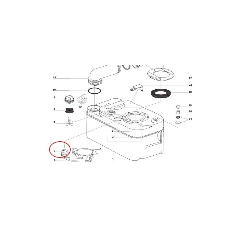 MANIVELA APERTURA DEPOSITO C200/C250/C260