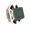 PUSH LOCK CUADRADO GRIS OSCURO 42X42
