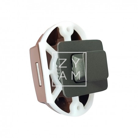 PUSH LOCK CUADRADO GRIS OSCURO 42X42