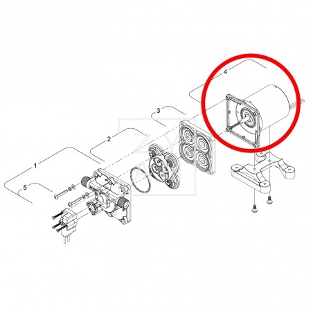 BOMBA MOTOR REPUESTO SHURFLO 11 LT. 4009