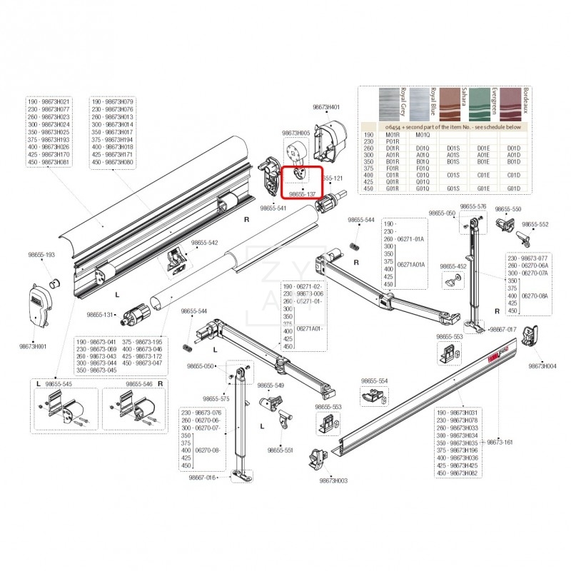 ACTUADOR MOLIN. F45S/F65S/F40 BLACK 98655-137