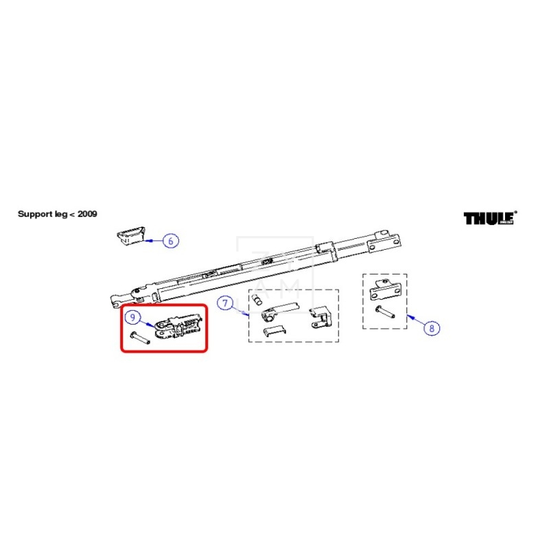 ARTICULACION TOLDO THULE OMNISTOR 2009
