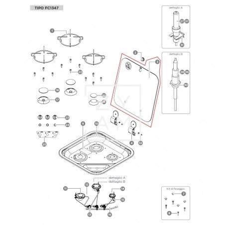 TAPA CRISTAL COCINA CAN FC1347