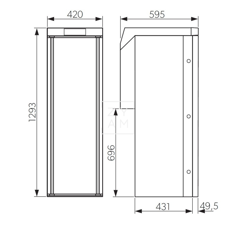 Frigorífico Dometic RCL 10.4ET