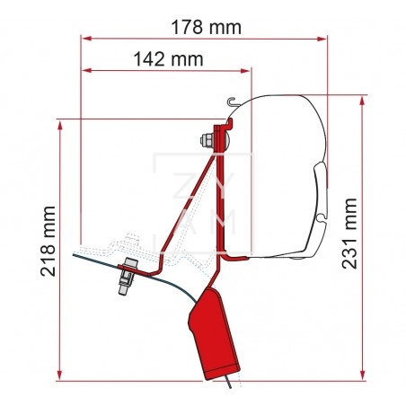 KIT F45 FORD CUSTOM NUGGET 2015 98655Z114