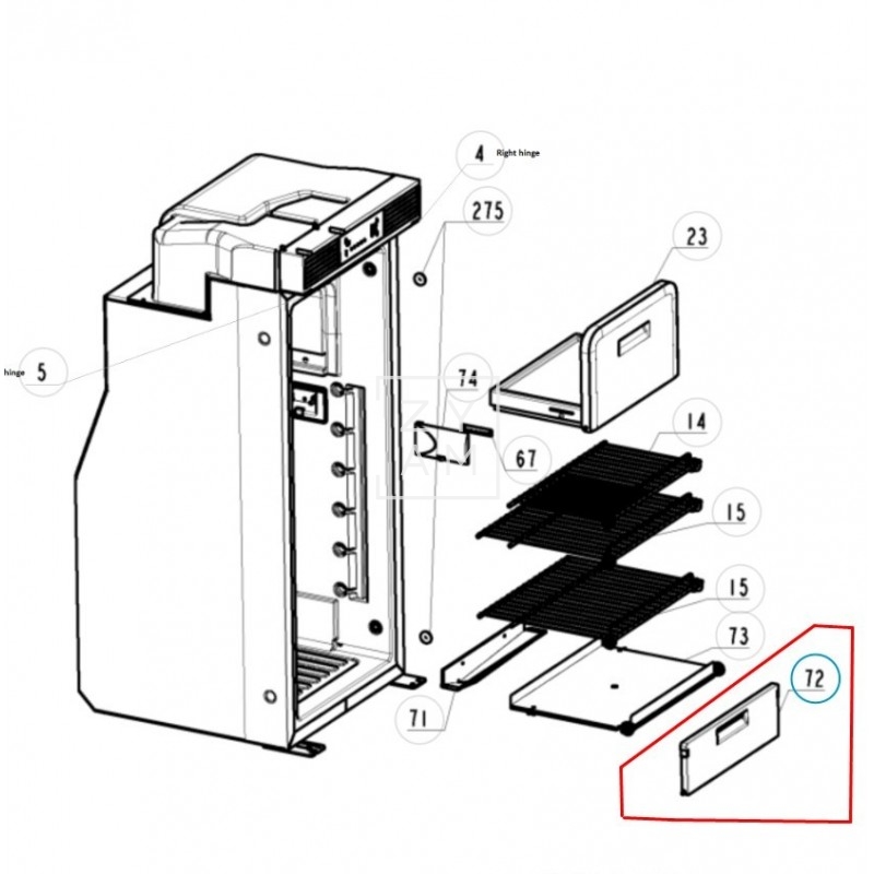 PUERTA CAJON VERDURAS RC 10