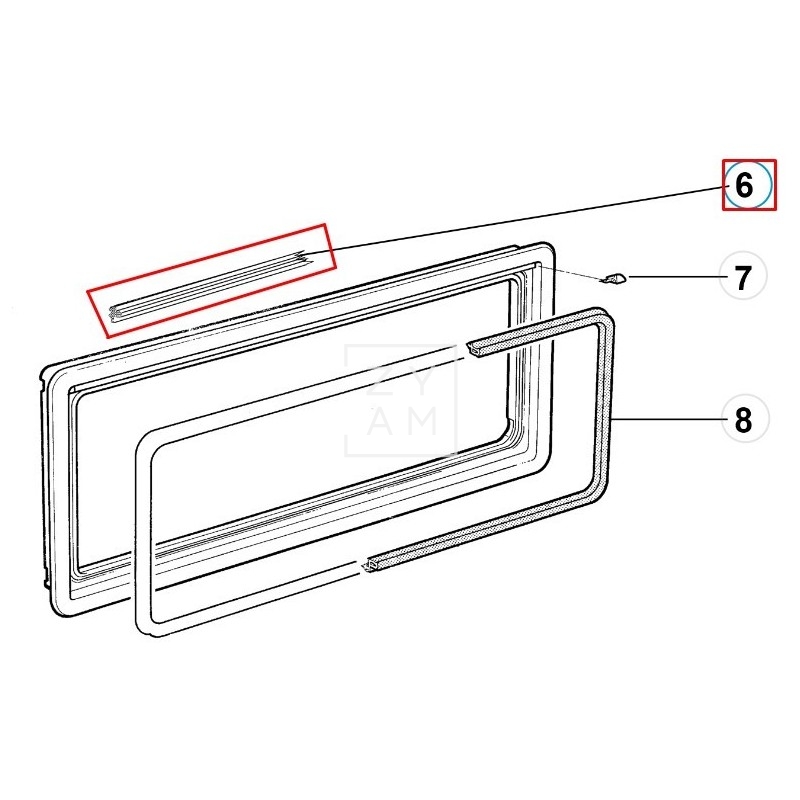 GOMA BASTIDOR EXT VENTANA S4/S5/S6