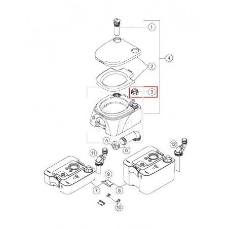 TAPON CISTERNA DOMETIC 972/976