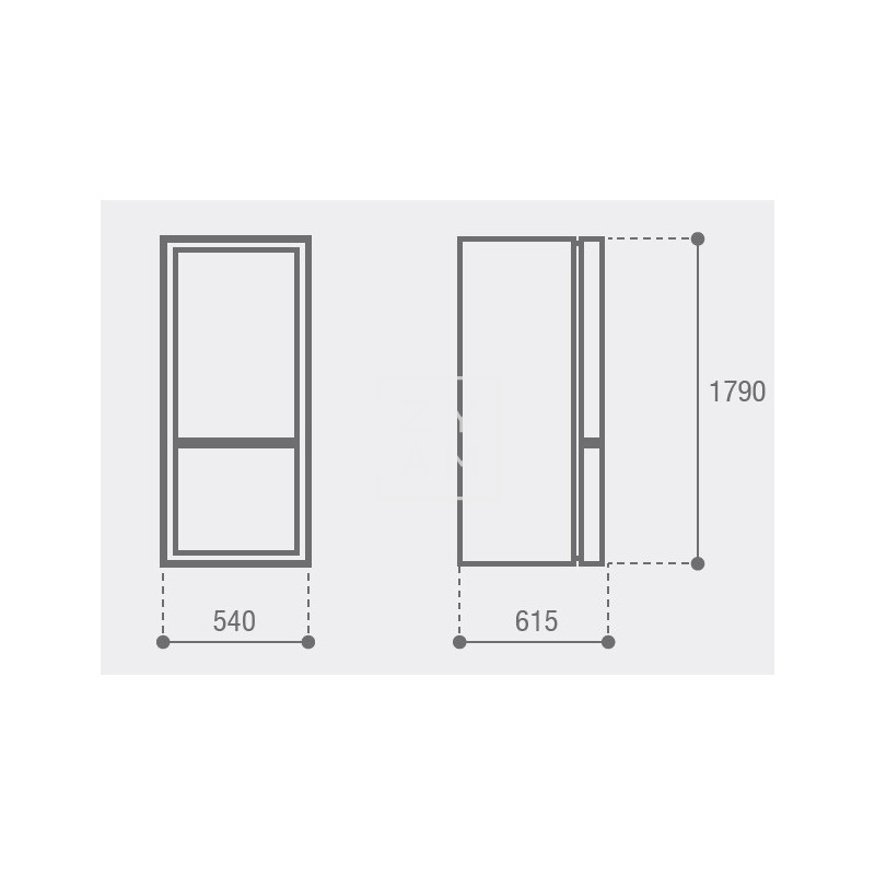 FRIGORIFICO VITRIFRIGO C270DP 12V/24V