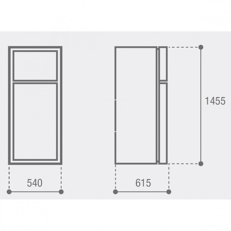 FRIGORIFICO VITRIFRIGO C220DP 12V/24V