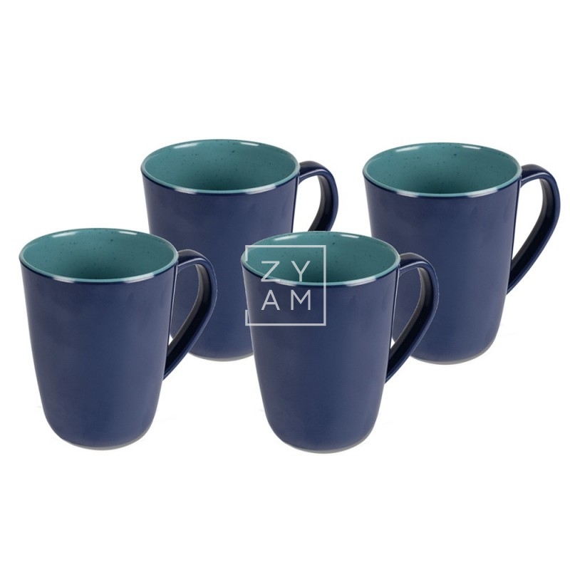 PACK 4 TAZAS KAMPA AZUL AEGEAN 