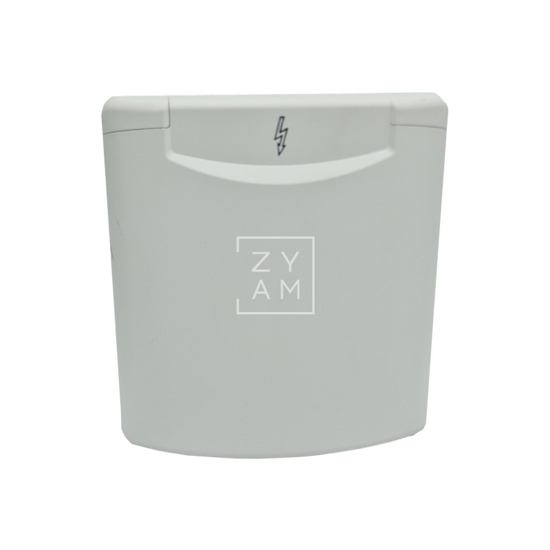 TOMA EXT. 220V CUADR. MAGNETIC BLANCO