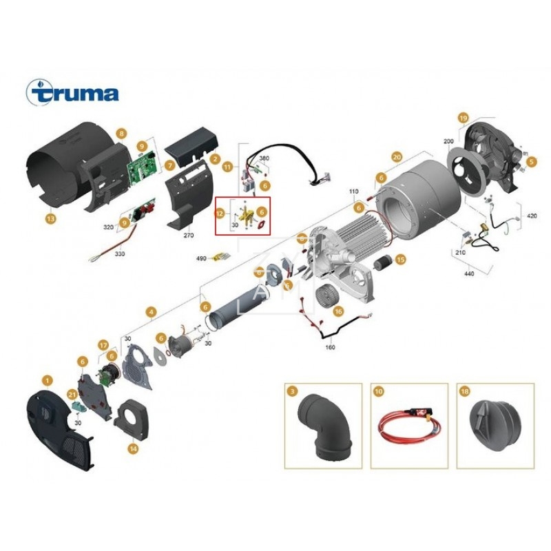 TRUMA COMBI 4/6/E VALVULA GAS 2018