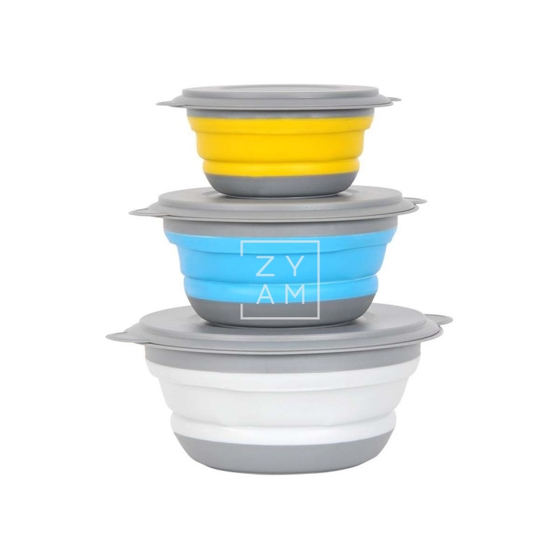 SET CUENCOS PLEGABLE KAMPA 3 PCS