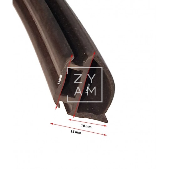 PERFIL GOMA PUERTA NUMERO 16