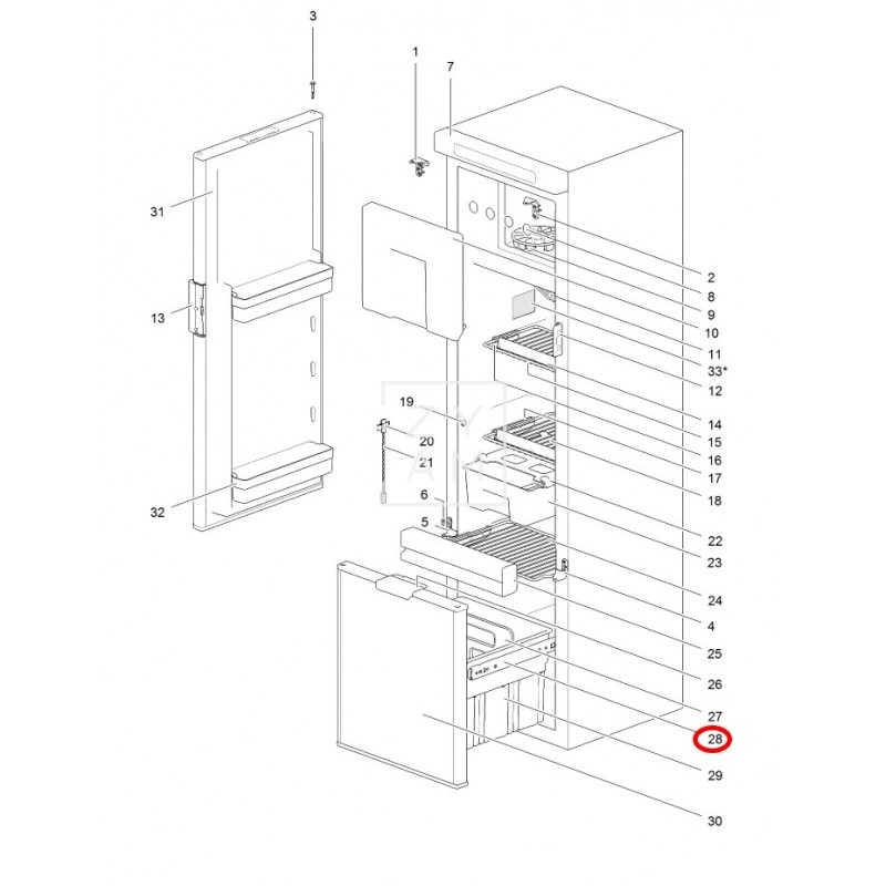 GUIAS CAJON THETFORD N3141/N4141