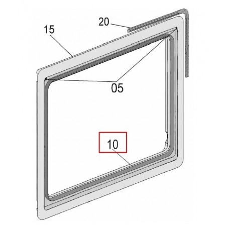 GOMA EXT CRISTAL VENTANA S3/S4